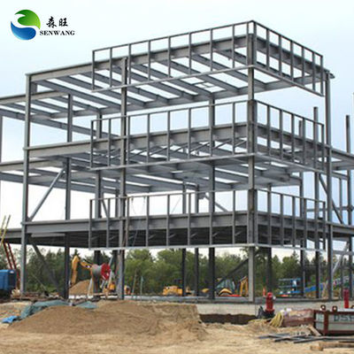 SA 2.5 โรงงานสร้างโครงสร้างเหล็กระดับกระสุนกระสุนกระสุนที่ให้บริการ H ส่วนกรอบ