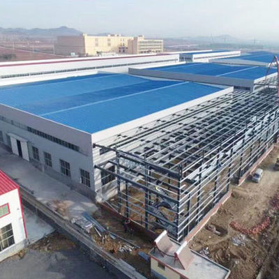 โครงการก่อสร้างคลังสินค้าเหล็ก Prefab แห้ง AWS D1.1 โปรแกรม BIM แบบสแตนดาร์ด