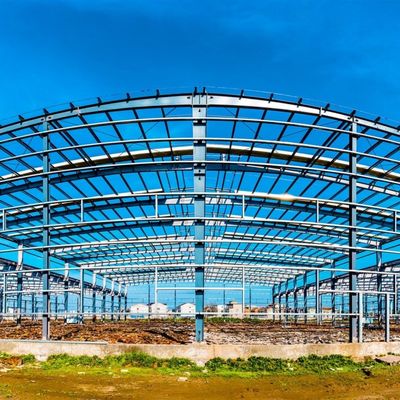 ประตูเลื่อน อาคารโกดัง Prefab ตัวเลือกการเก็บรักษาที่ปลอดภัย