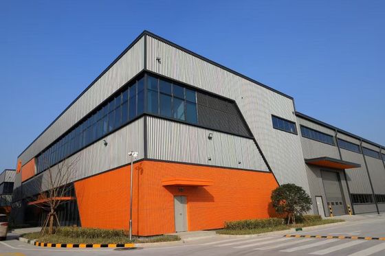 อาคารคลังสินค้า Prefab ที่สามารถปรับแต่งได้ สําหรับการจัดเก็บสินค้า