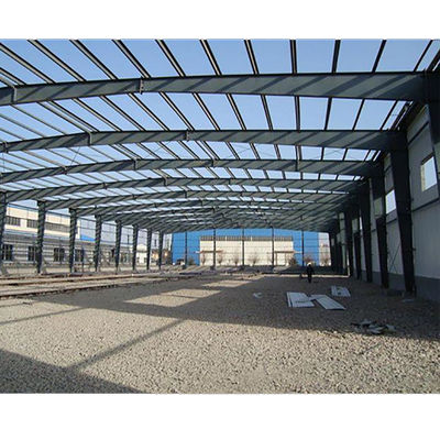การทาสีหรือ Hot Dip Galvanized จบ Steel Frame Warehouse สําหรับการจัดเก็บน้ําหนักเบา