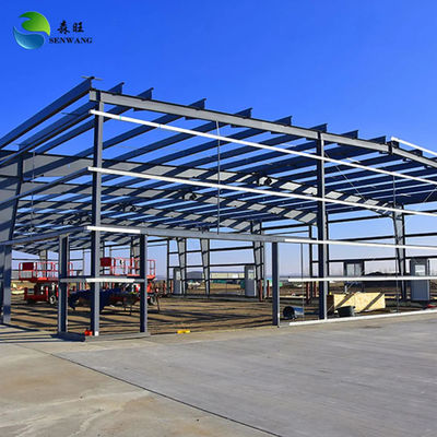 พื้นผิวทาสี / แกลนไซด์ โกดังโลหะ Prefab Q355 Q235