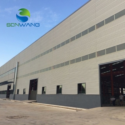 โครงสร้างโครงกรอบหน้าประตูคลังเหล็ก Prefabricated Q235 Q355 เหล็ก