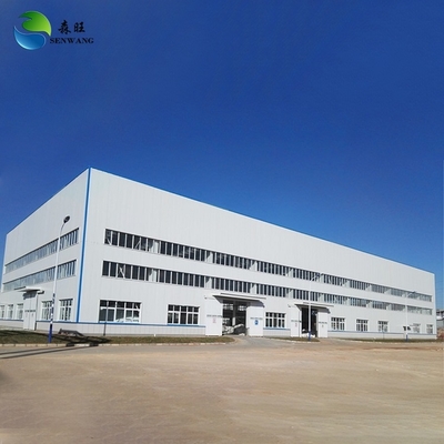 อาคารคลังสินค้าสำเร็จรูปโครงสร้างเหล็ก H-Beam ช่วงกว้าง