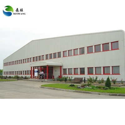 H อาคารโกดังเหล็ก Prefabricated โครงการประตูกันลม