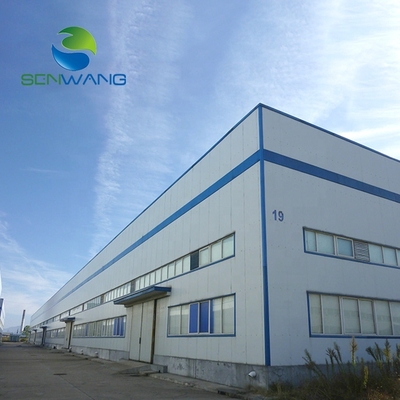 โครงสร้างคลังสินค้าเหล็กชุบสังกะสีแบบจุ่มร้อน Q235/Q355 Portal Frame