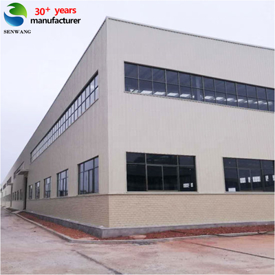 โกดังเหล็กโครงสร้างสำเร็จรูป (Portal Frame) พร้อมเหล็ก Q235/Q355 สำหรับใช้งานอุตสาหกรรม