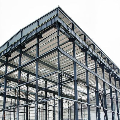 โกดังโครงสร้างเหล็กที่มีการบํารุงผิวเหล็กและการทาสีแบบสแตนเลส S235 & S355 ของยุโรป