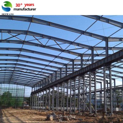 โกดัง Prefab อาคาร โครงสร้างเหล็ก โกดัง โรงงานเหล็กทนทาน