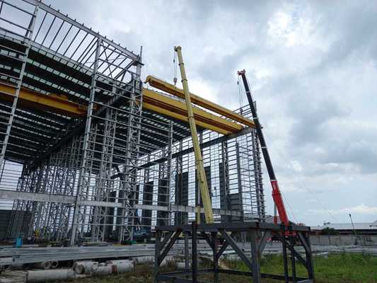 โรงงานสร้างโครงสร้างเหล็ก 9 จุดที่เกิดจากแผ่นดินไหว ด้วยกรอบหลักเหล็กเบา Q355 และระยะเวลาการสร้างที่สั้น